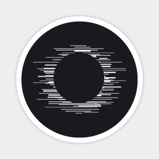 moon lines Magnet